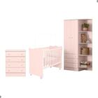 Conjunto Completo Quarto Infantil India Rosa Acetinado
