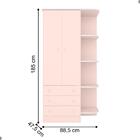 Conjunto Completo Quarto Infantil India Rosa Acetinado