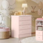 Conjunto Completo Quarto Infantil Volendam Rosa Acetinado