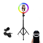 Conjunto Completo - Ring Light Rgb + Mini Ring Light + Microf