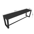 Conjunto Concept Mesa 160x90cm 2 Bancos 2 Lugares 120cm Cabec