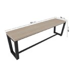 Conjunto Concept Mesa 180x90cm 1 Banco 3 Lugares 150cm E 3 Ba