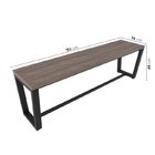 Conjunto Concept Mesa 180x90cm 1 Banco 3 Lugares 150cm E 3 Ba