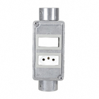 Conjunto Condulete 1" 1 Tomada + Interruptor Simples Tipo XPW