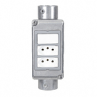 Conjunto Condulete 1" 2 Tomadas + Interruptor Simples Tipo XPW