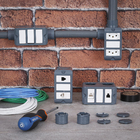 Conjunto Condulete 3/4" 1 RJ45 + 1 RJ11 PVC Wetzel