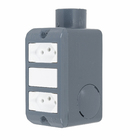 Conjunto Condulete 3/4" 2 Tomadas 10A PVC Wetzel