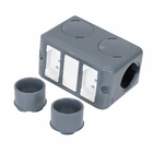 Conjunto Condulete 3/4" 2 Tomadas 10A PVC Wetzel