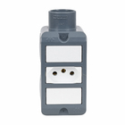 Conjunto Condulete 3/4" Tomada 20A PVC Wetzel