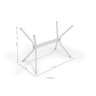 Conjunto Conjunto De Sala De Jantar Mesa Tampo Vidro Retangul