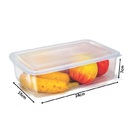 Conjunto Conservadora Retangular E Potes Tampa Com Rosca 7 Pe