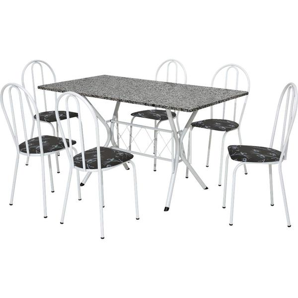 Conjunto Copa 7 Peças, Granito, 140x75 - Artefamol Bruna