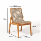 Conjunto Corda 6 Cadeira 1 Mesa 180cm - Varanda Coberta/área