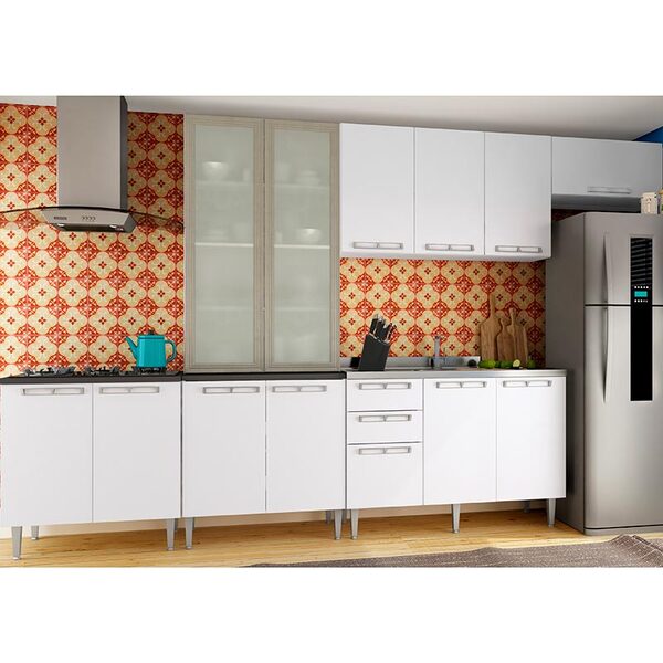Conjunto Cozinha 13 Mia Coccina - Art In Móveis - Branco