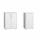 Conjunto Cozinha Balcão 2 Portas 2 Prateleiras E Balcão 1 Por