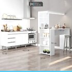 Conjunto Cozinha Bancada Ilha Com Balcão Para Pia E Cooktop M