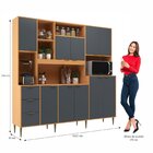 Conjunto Cozinha Fernanda 10 Portas 3 Gavetas E Nicho Para Fo