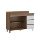 Conjunto Cozinha Modulada 2 Peças Sabrina Branca/avelã