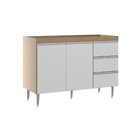 Conjunto Cozinha Modulada 2 Peças Sabrina Branca/avelã