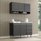 Conjunto Cozinha Modulada 2 Peças Sabrina Preto