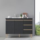 Conjunto Cozinha Modulada 2 Peças Sabrina Preto