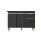 Conjunto Cozinha Modulada 2 Peças Sabrina Preto