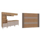 Conjunto Cozinha Modulada Com Rack E Painel Para Tv 60 Polega