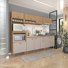 Conjunto Cozinha Modulada Com Rack E Painel Para Tv 60 Polega