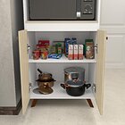 Conjunto Cozinha Modular Balcão Cooktop Torre Quente Marrom /