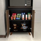 Conjunto Cozinha Modular Balcão Cooktop Torre Quente Nogal /