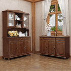 Conjunto Cozinha Rubi Café Cristaleira 5 Portas E Vidro  Balc