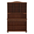 Conjunto Cozinha Rubi Café Cristaleira 5 Portas E Vidro  Balc