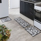 Conjunto Cozinha Tapete 3 Peças Antiderrapante Kit Cozinha Pi