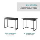 Conjunto Cozinha Tokyo Mesa Dobrável E 2 Banquetas