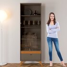 Conjunto Cristaleira 1 Gaveta 4 Prateleiras Madrid E Rack Par