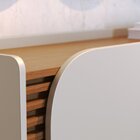 Conjunto Cristaleira 2 Portas De Vidro Jurerê E Buffet Para S