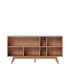 Conjunto Cristaleira 4 Portas Com Led E Buffet Sala De Jantar