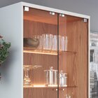 Conjunto Cristaleira 4 Portas Com Led E Buffet Sala De Jantar