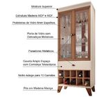 Conjunto Cristaleira Bar Adega E Buffet Aparador Balcão Albân