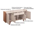 Conjunto Cristaleira Bar Adega E Buffet Aparador Balcão Albân