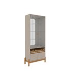 Conjunto Cristaleira Bari Com Aparador 2 Gavetas E Mesinha De