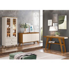 Conjunto Cristaleira Com Buffet E Aparador Henn