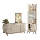 Conjunto Cristaleira E Buffet Hamilton Calacata Off White