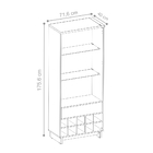 Conjunto Cristaleira E Buffet Multi Off White Freijo