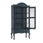 Conjunto Cristaleira Luis Xv Alta Com Balcão 4 P E 4 G De Mad