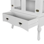 Conjunto Cristaleira Luis Xv Alta Com Balcão 4 P E 4 G De Mad