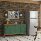 Conjunto Cristaleira Luis Xv Alta Com Balcão 4 P E 4 G De Mad