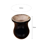 Conjunto Cuia Lisa Preta Porongo E Bomba Preta Aço Inox Para