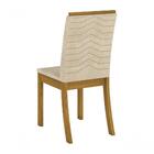 Conjunto De 04 Cadeira Para Sala De Jantar Isa Linho Henn