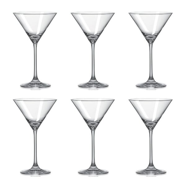 Conjunto De 06 Taças Cristal Dry Martini 210ml Oxford